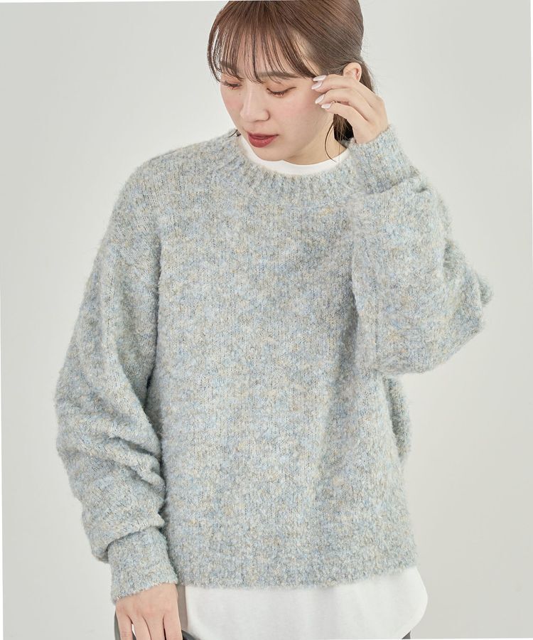 Green Parks「ブークレニットプルオーバーⅡ」|ニット・セーター|Gray