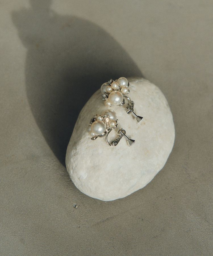 YECCA VECCA「パールビジューイヤリング」|イヤリング|Silver