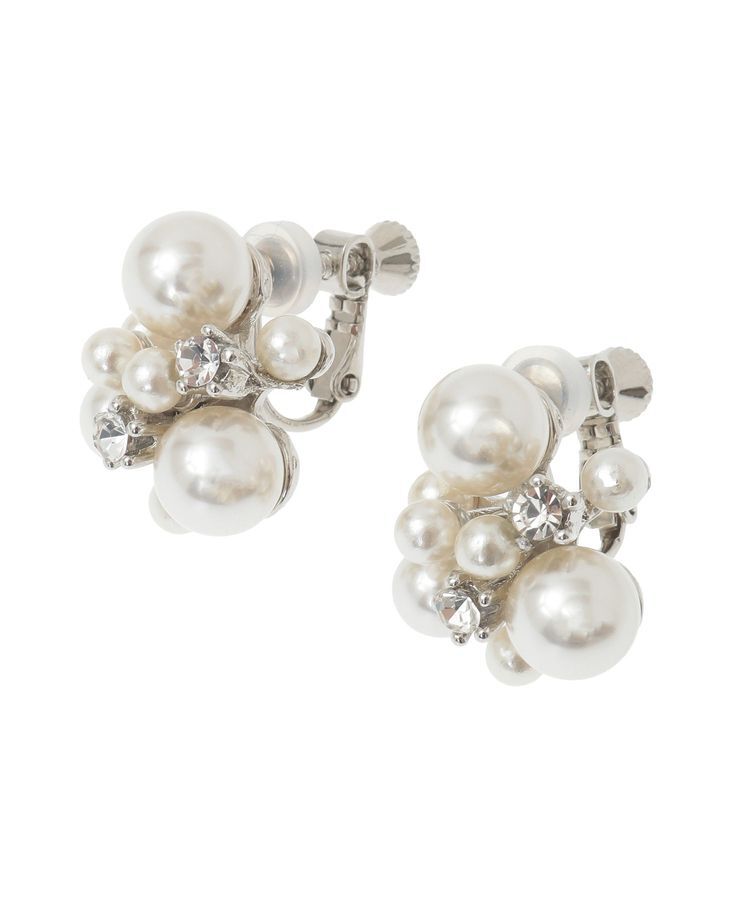 YECCA VECCA「パールビジューイヤリング」|イヤリング|