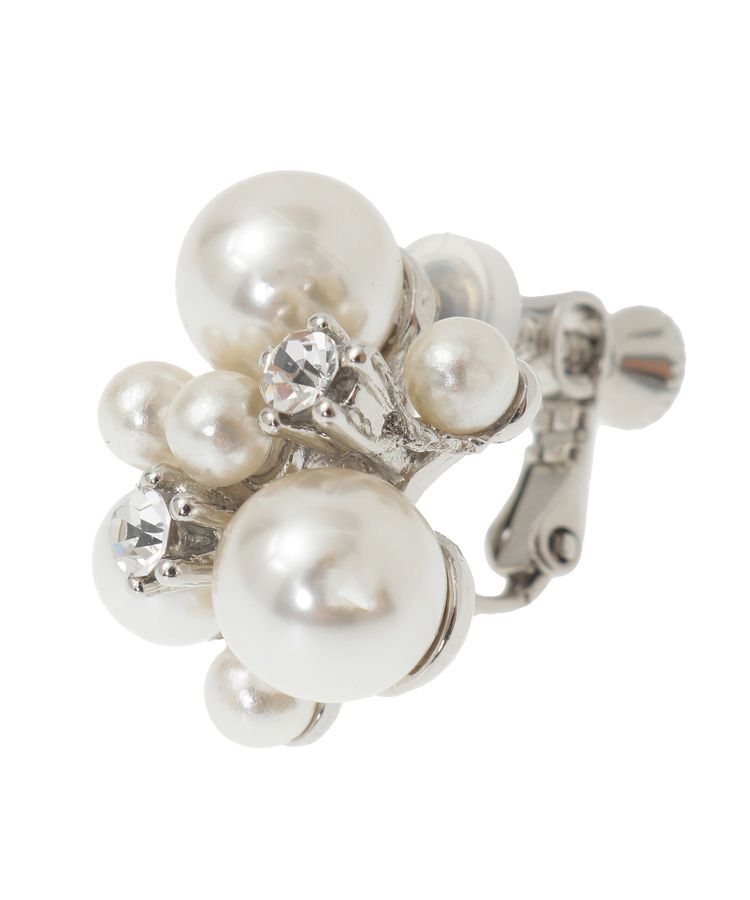 YECCA VECCA「パールビジューイヤリング」|イヤリング|