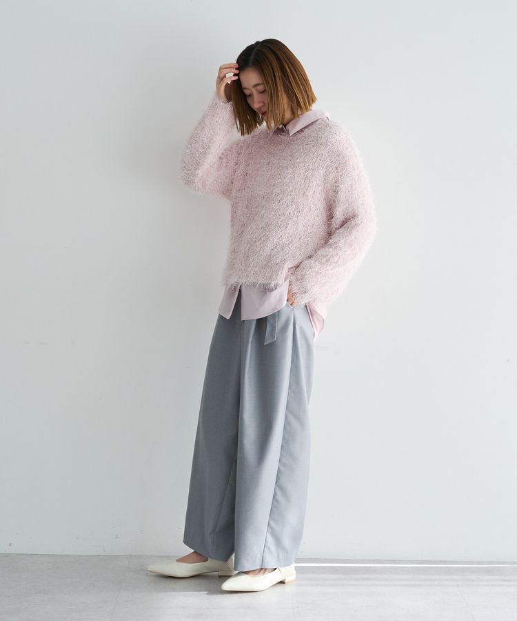 YECCA VECCA「ラメ混シャギーニット」|ニット・セーター|