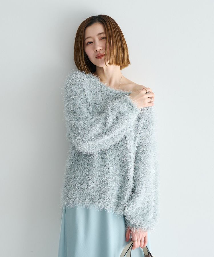 YECCA VECCA「ラメ混シャギーニット」|ニット・セーター|