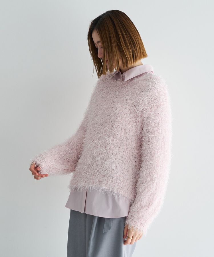 YECCA VECCA「ラメ混シャギーニット」|ニット・セーター|