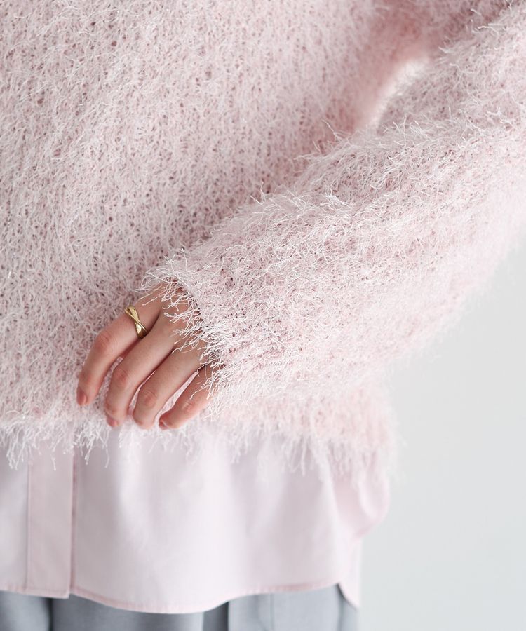 YECCA VECCA「ラメ混シャギーニット」|ニット・セーター|