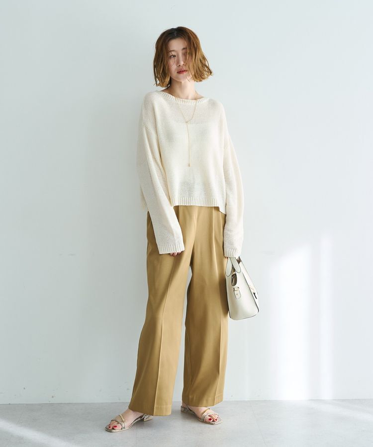 YECCA VECCA「テープヤーンルーズニットプルオーバー」|ニット・セーター|