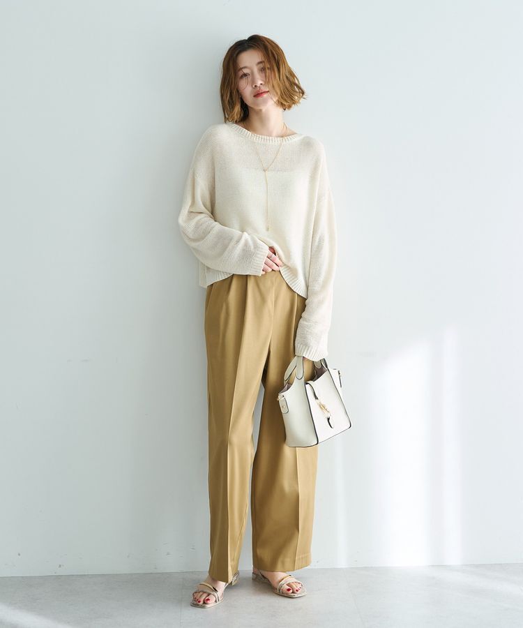 YECCA VECCA「テープヤーンルーズニットプルオーバー」|ニット・セーター|