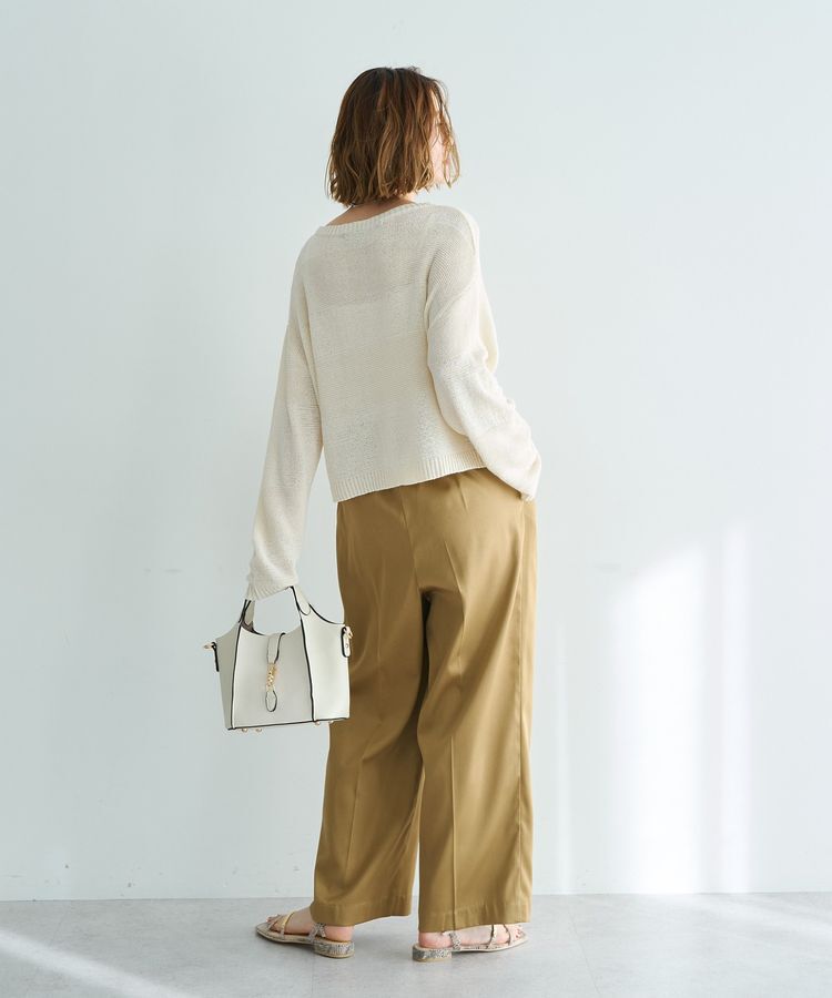 YECCA VECCA「テープヤーンルーズニットプルオーバー」|ニット・セーター|