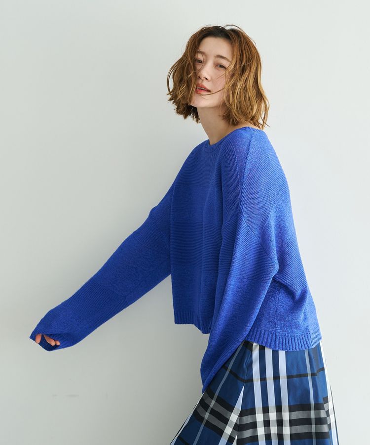 YECCA VECCA「テープヤーンルーズニットプルオーバー」|ニット・セーター|