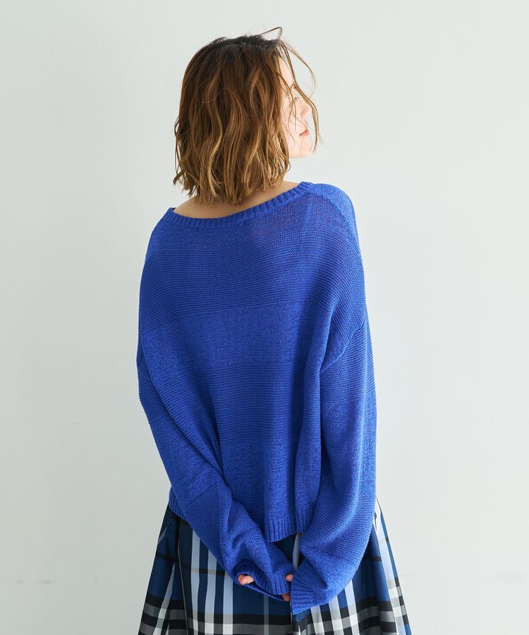 YECCA VECCA「テープヤーンルーズニットプルオーバー」|ニット・セーター|