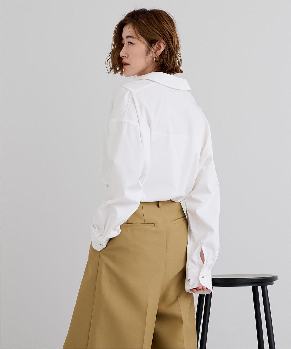 ur's「サテンライクオーバーシャツ」|シャツ・ブラウス|