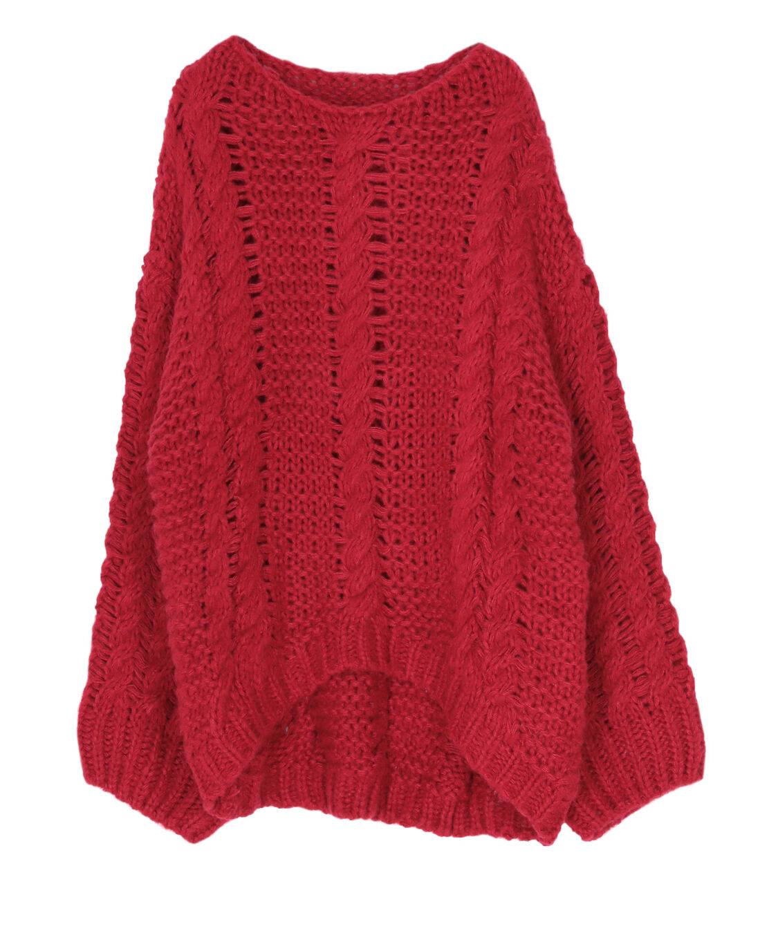 titivate「ハンドライクボートネックケーブルニット」|ニット・セーター|