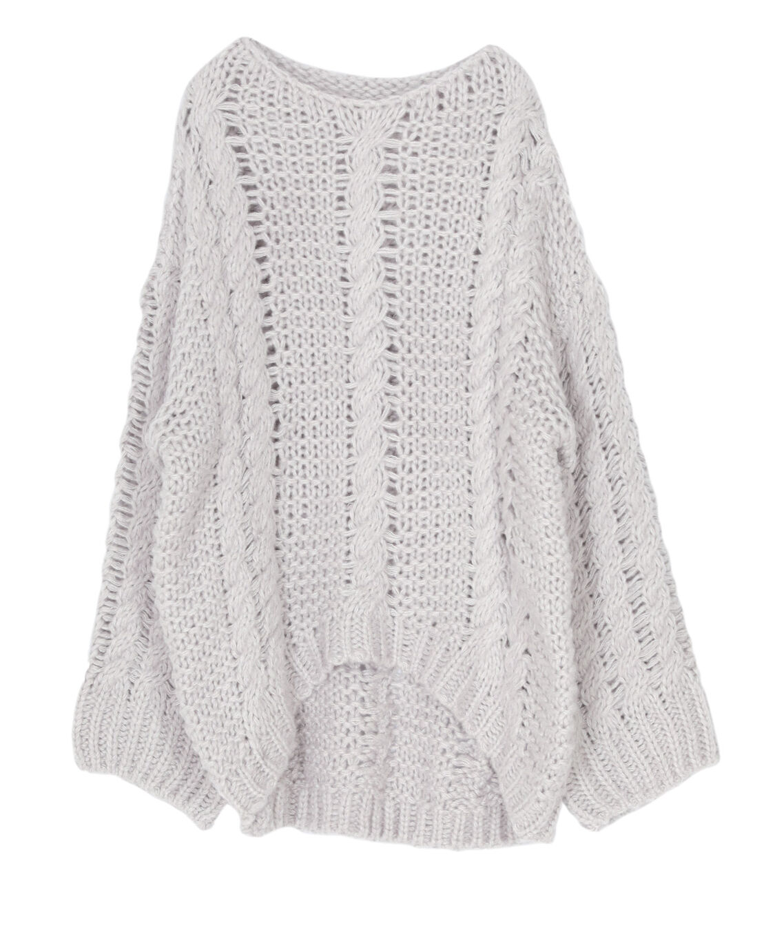 titivate「ハンドライクボートネックケーブルニット」|ニット・セーター|