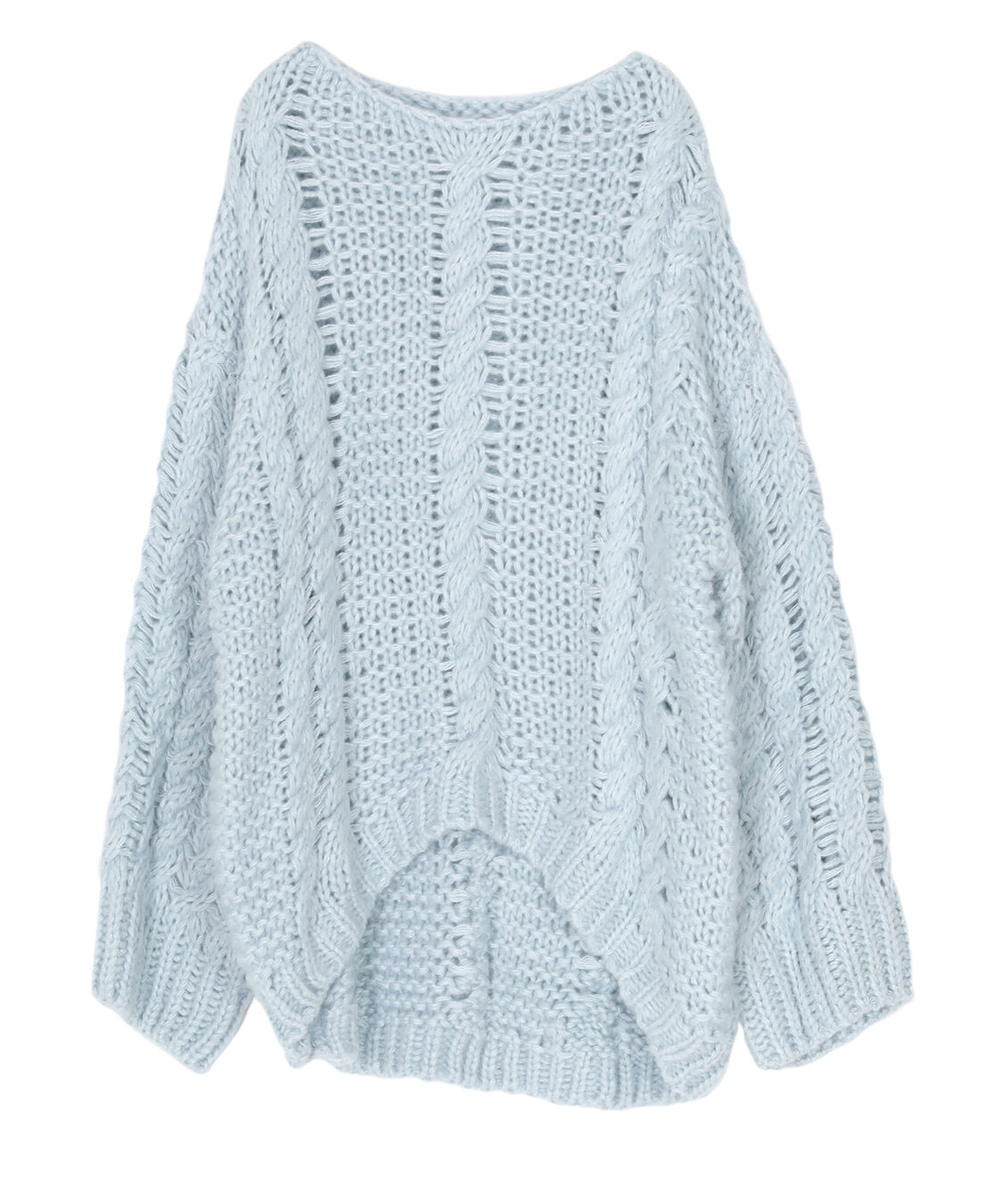 titivate「ハンドライクボートネックケーブルニット」|ニット・セーター|