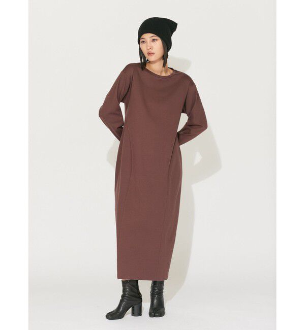 MIDIUMISOLID「MIDIUMISOLID for Ladies ウエストシェイプコクーンワンピース」|ワンピース|