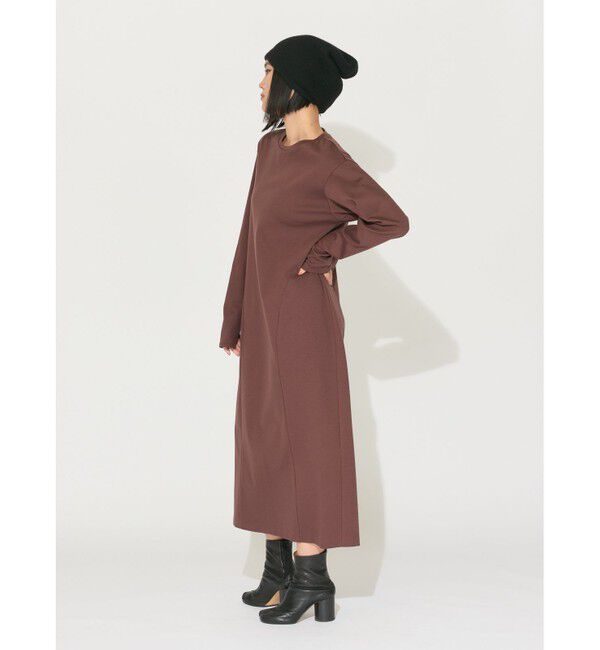 MIDIUMISOLID「MIDIUMISOLID for Ladies ウエストシェイプコクーンワンピース」|ワンピース|