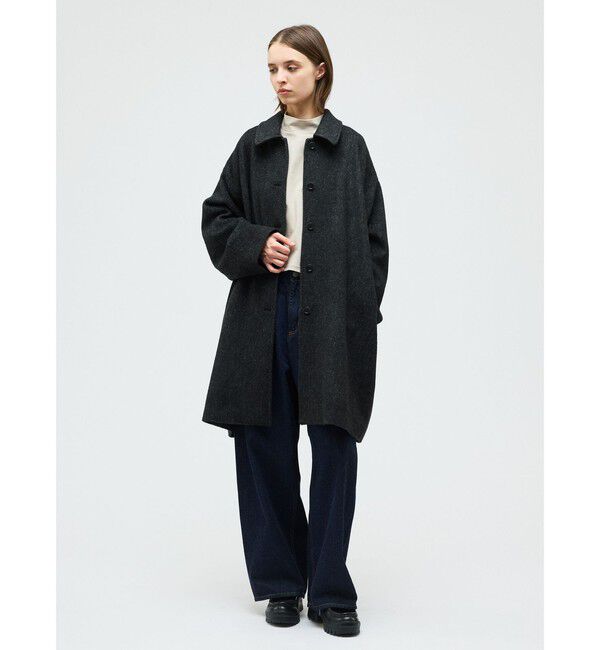 mizuiro ind「mizuiro ind ウールブレンドワイドコート」|その他|