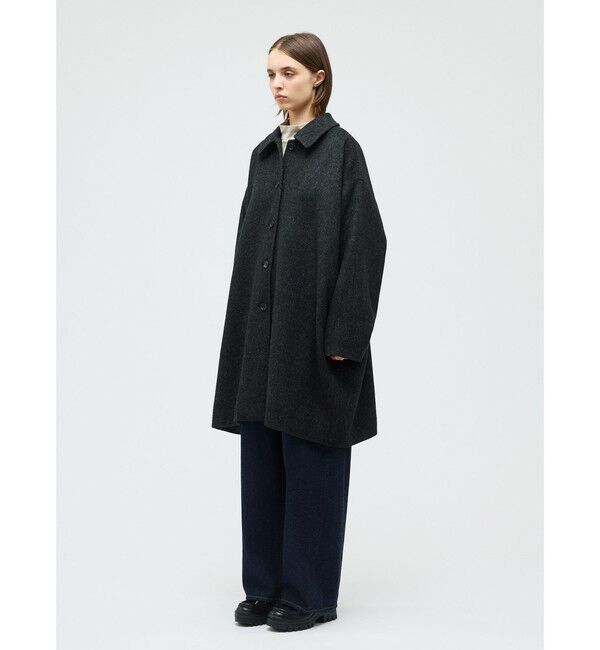 mizuiro ind「mizuiro ind ウールブレンドワイドコート」|その他|