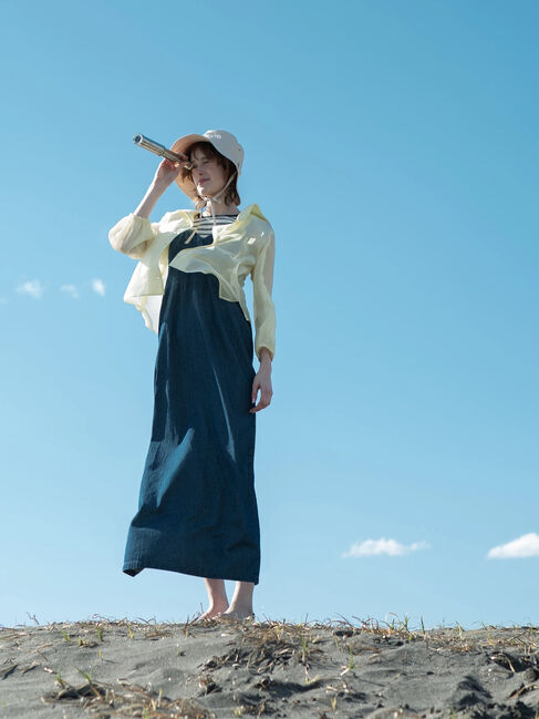Lugnoncure「デニムキャミソールワンピース《2025summer catalog item》」|ワンピース|