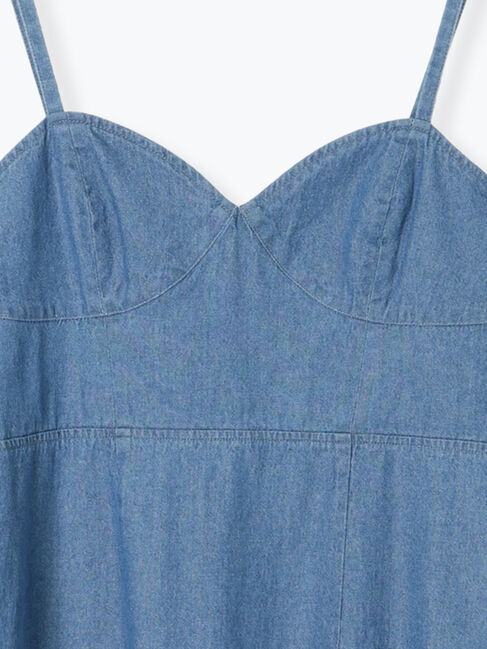 Lugnoncure「デニムキャミソールワンピース《2025summer catalog item》」|ワンピース|