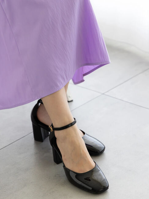 Te chichi「ソフトスクエアセパレートシューズ」|ビジネス・ドレスシューズ|ブラック