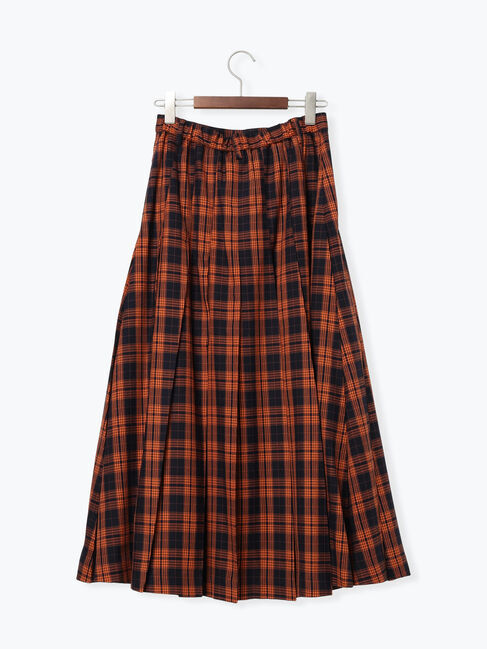 Te chichi「チェックアソートロングプリーツスカート」|スカート|