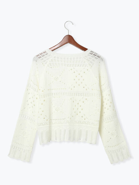 Te chichi「【Atelier ChouChou】クロシェライクレースニット」|ニット・セーター|