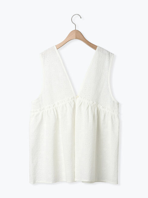 Samansa Mos2「【Disney】ミッキーマウス/レース柄ベスト」|ダウンベスト・ベスト|