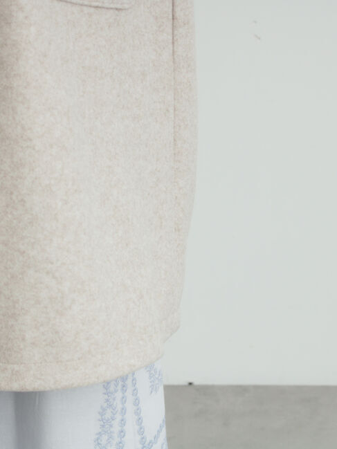 Samansa Mos2「ウールライクスタンドネックコート」|その他|