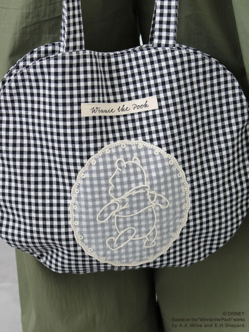 Samansa Mos2「【Disney】くまのプーさん/レース付き丸バッグ」|その他|