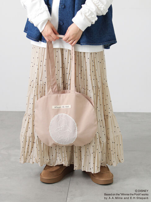 Samansa Mos2「【Disney】くまのプーさん/レース付き丸バッグ」|その他|