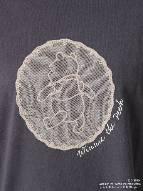 Samansa Mos2「【Disney】くまのプーさんレースモチーフTシャツ」|Tシャツ・カットソー|