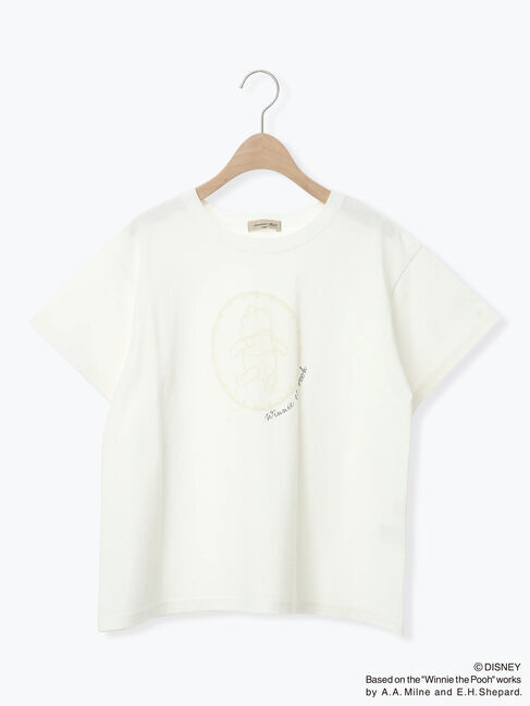 Samansa Mos2「【Disney】くまのプーさんレースモチーフTシャツ」|Tシャツ・カットソー|