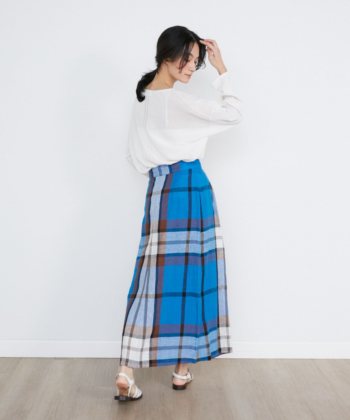 INED「《大きいサイズ》ワイドニットプルオーバー」|ニット・セーター|