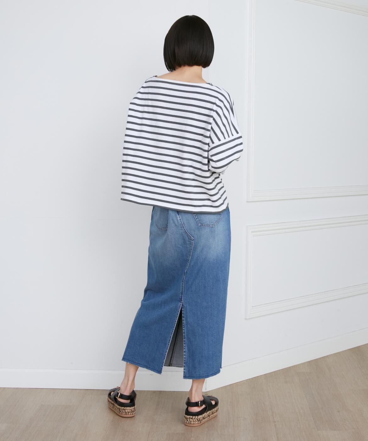 INED「《SUPERIOR CLOSET》別注デニムロングスカート《Healthy DENIM》」|スカート|