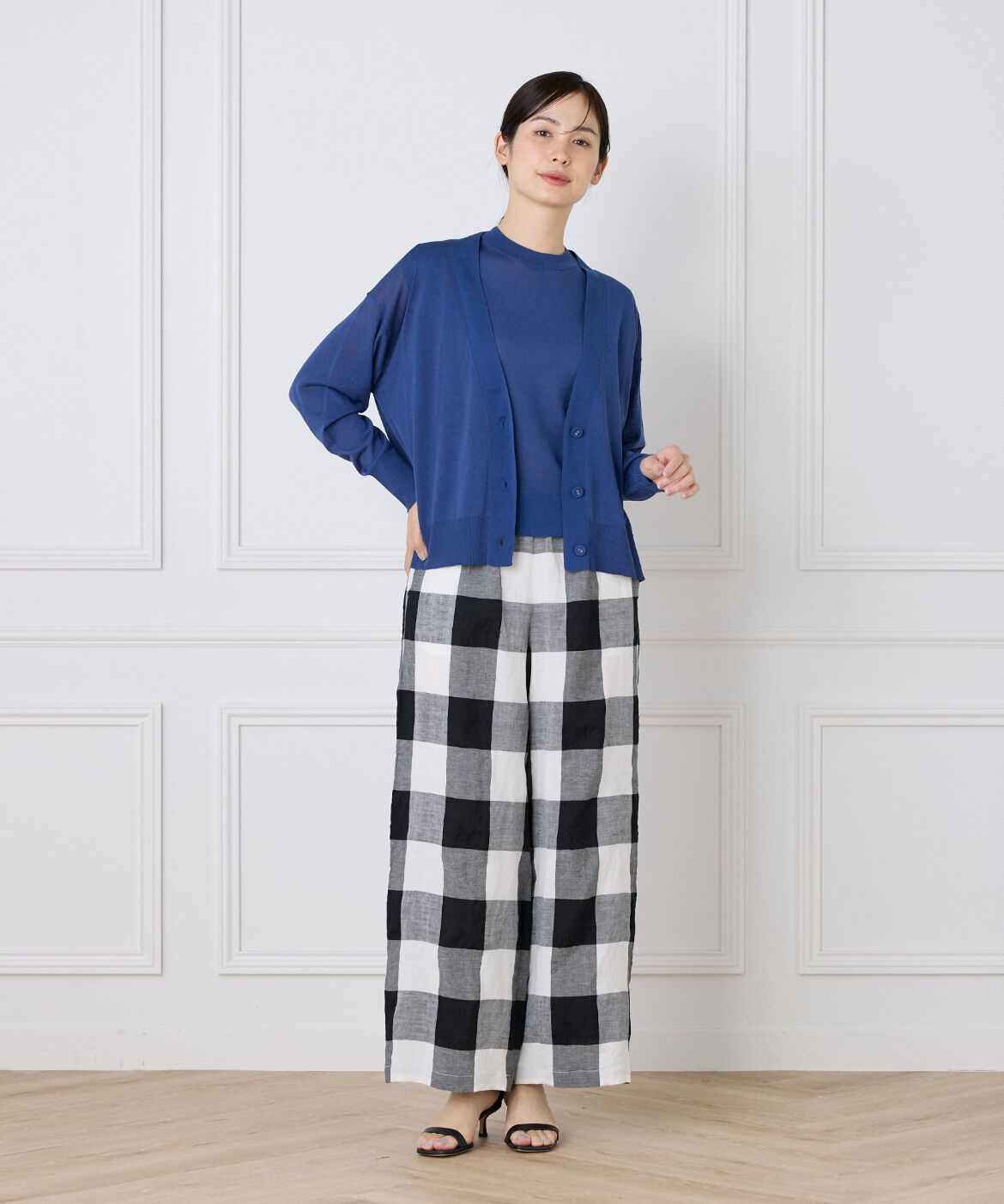 7-IDconcept.「コットンナイロンクルーネックプルオーバー」|ニット・セーター|