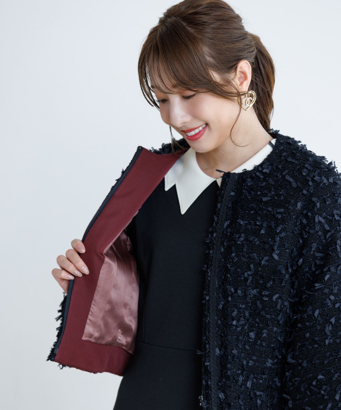 Maglie le cassetto「《M Maglie le cassetto&times;冨張愛》ツイードで魅せるこなれブルゾン」|その他|