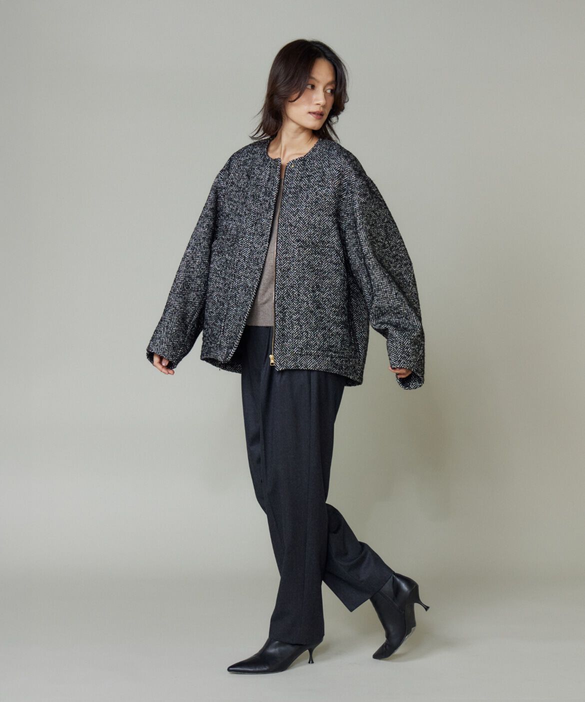 la veille by SUPERIOR CLOSET「ノーカラーブルゾン」|その他|