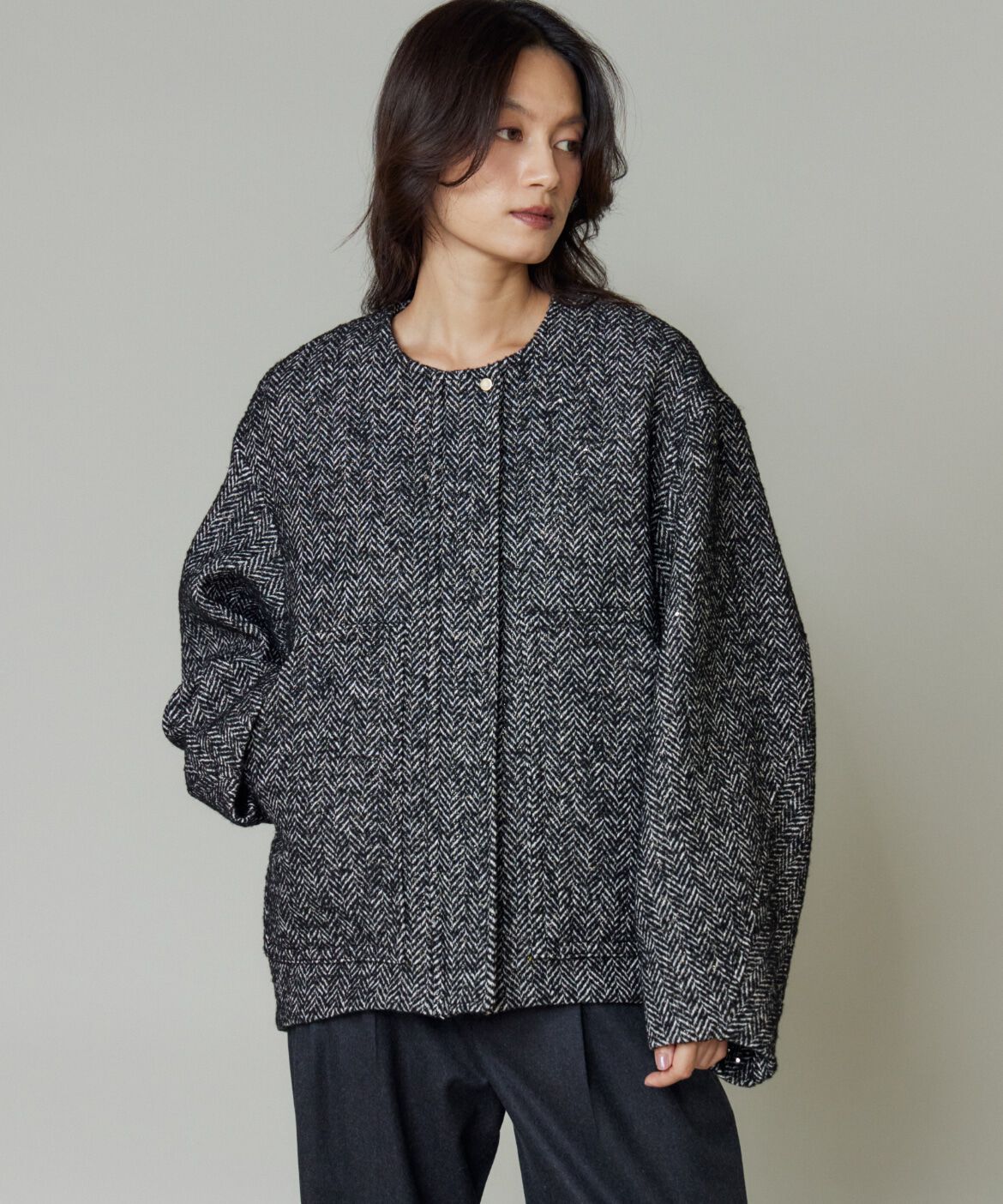 la veille by SUPERIOR CLOSET「ノーカラーブルゾン」|その他|