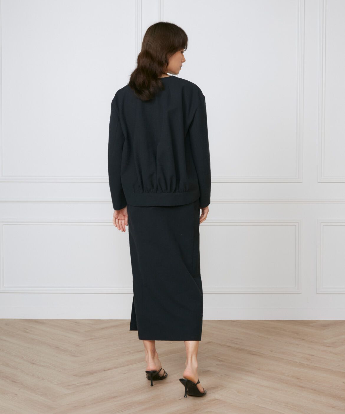 INED「《大きいサイズ》フロントジップブルゾン《la veille by SUPERIOR CLOSET》」|その他|