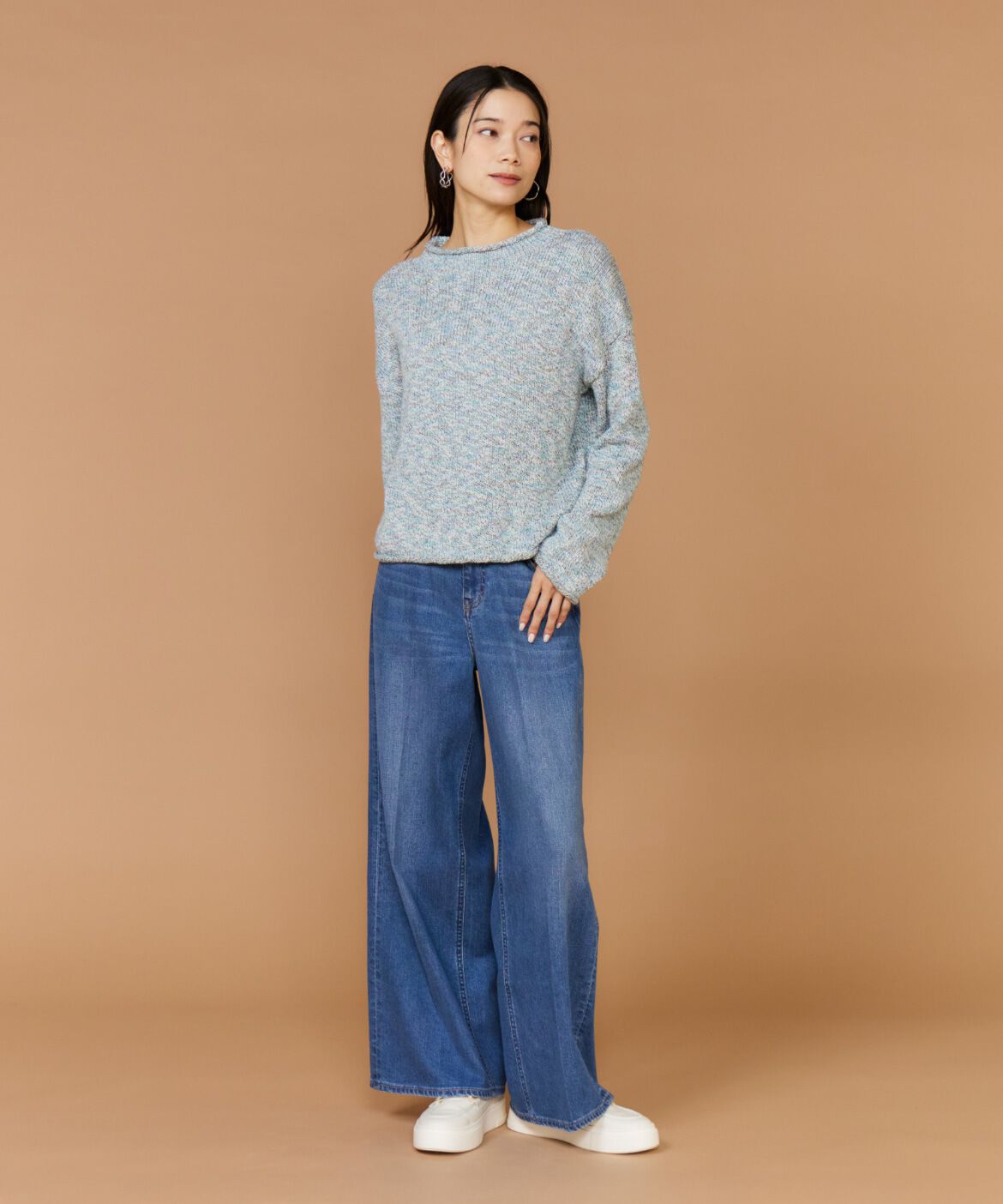 INED「ロールネックプルオーバーニット」|ニット・セーター|