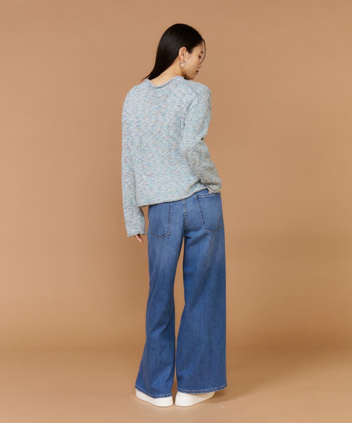 INED「ロールネックプルオーバーニット」|ニット・セーター|