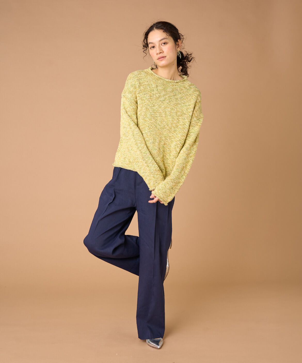 INED「ロールネックプルオーバーニット」|ニット・セーター|