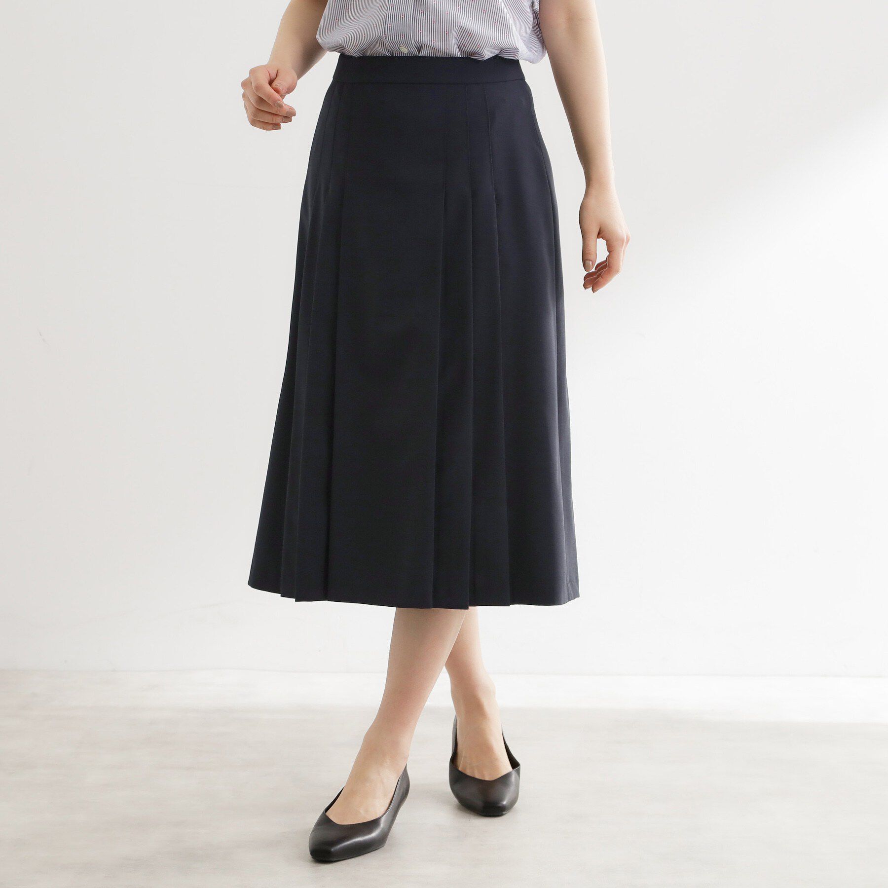 Reflect「タックプリーツセミロング丈スカート」|スカート|