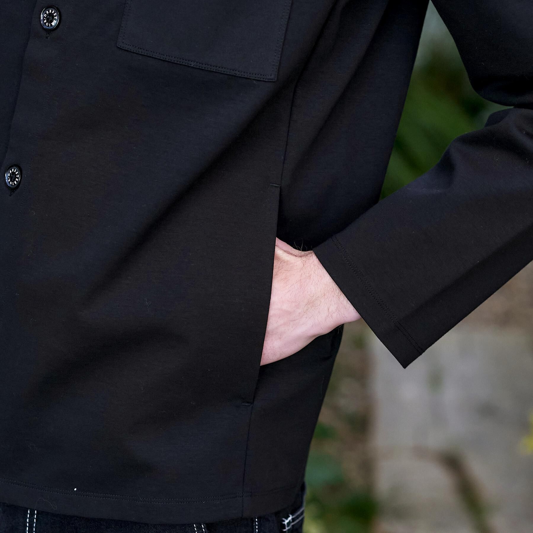 DRESSTERIOR「【接触冷感/UVカット/抗菌防臭/しわ防止】クールデオドラント ジャージシャツ」|シャツ・ブラウス|