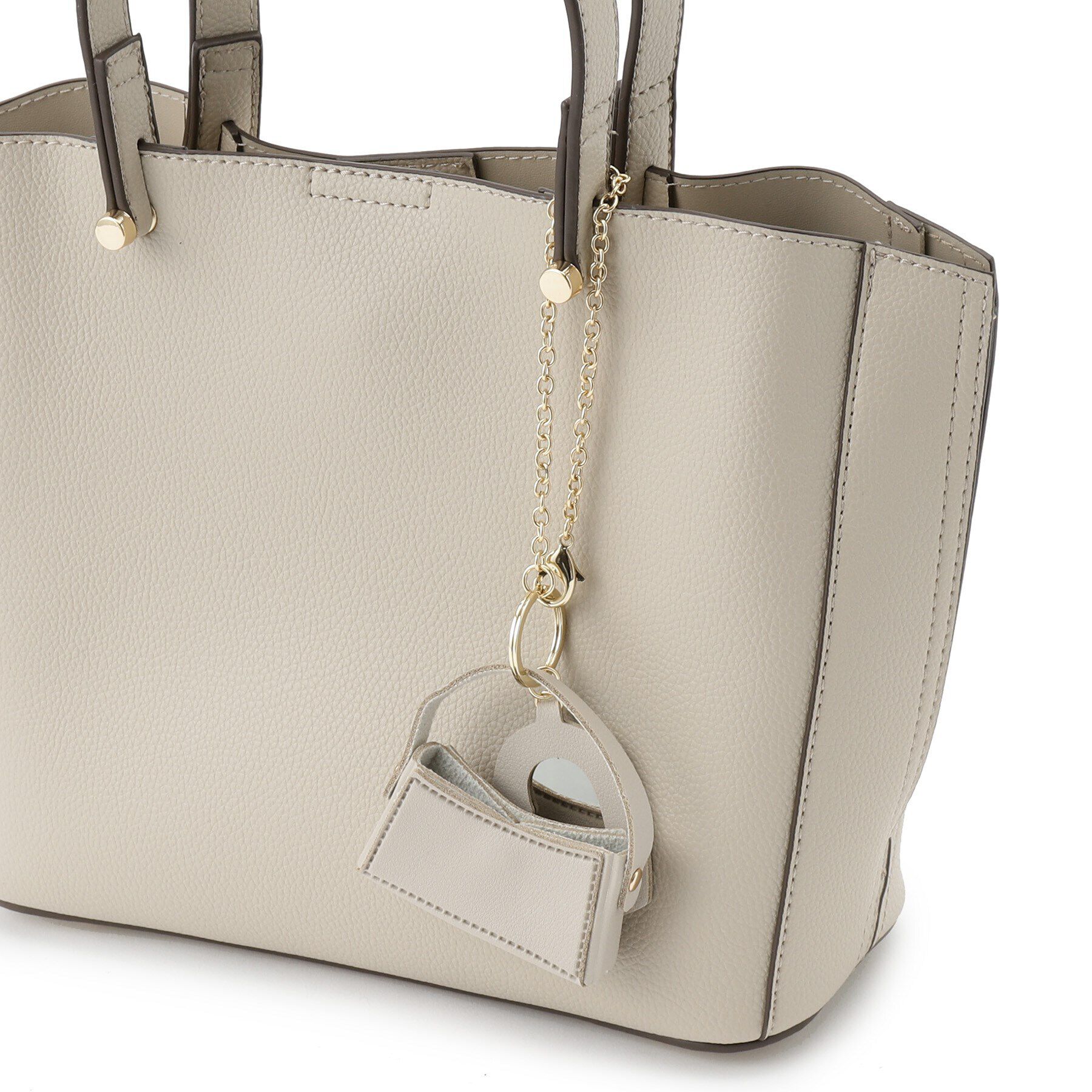 grove「ミニマムバッグハートミラーチャーム」|キーケース|