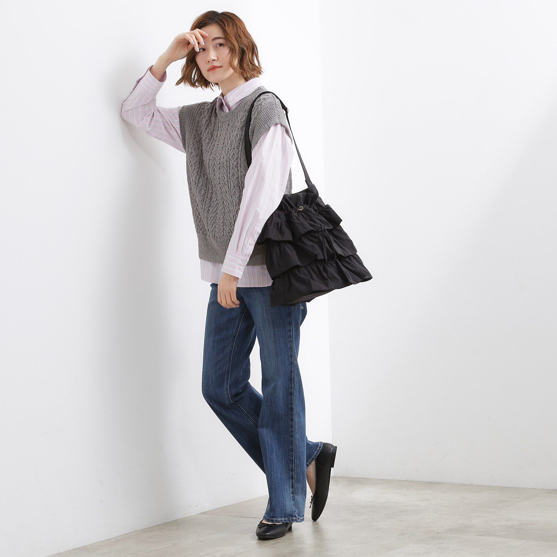 grove「【撥水】ティアードドロストショルダー」|ショルダー・メッセンジャー|