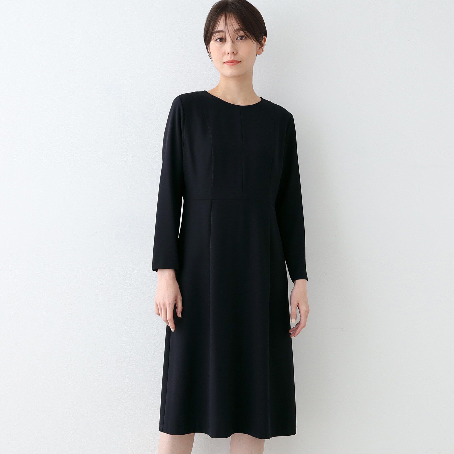 INDIVI「【セレモニーにおすすめ】スタイルアップウエスト切り替えワンピース」|ワンピース|