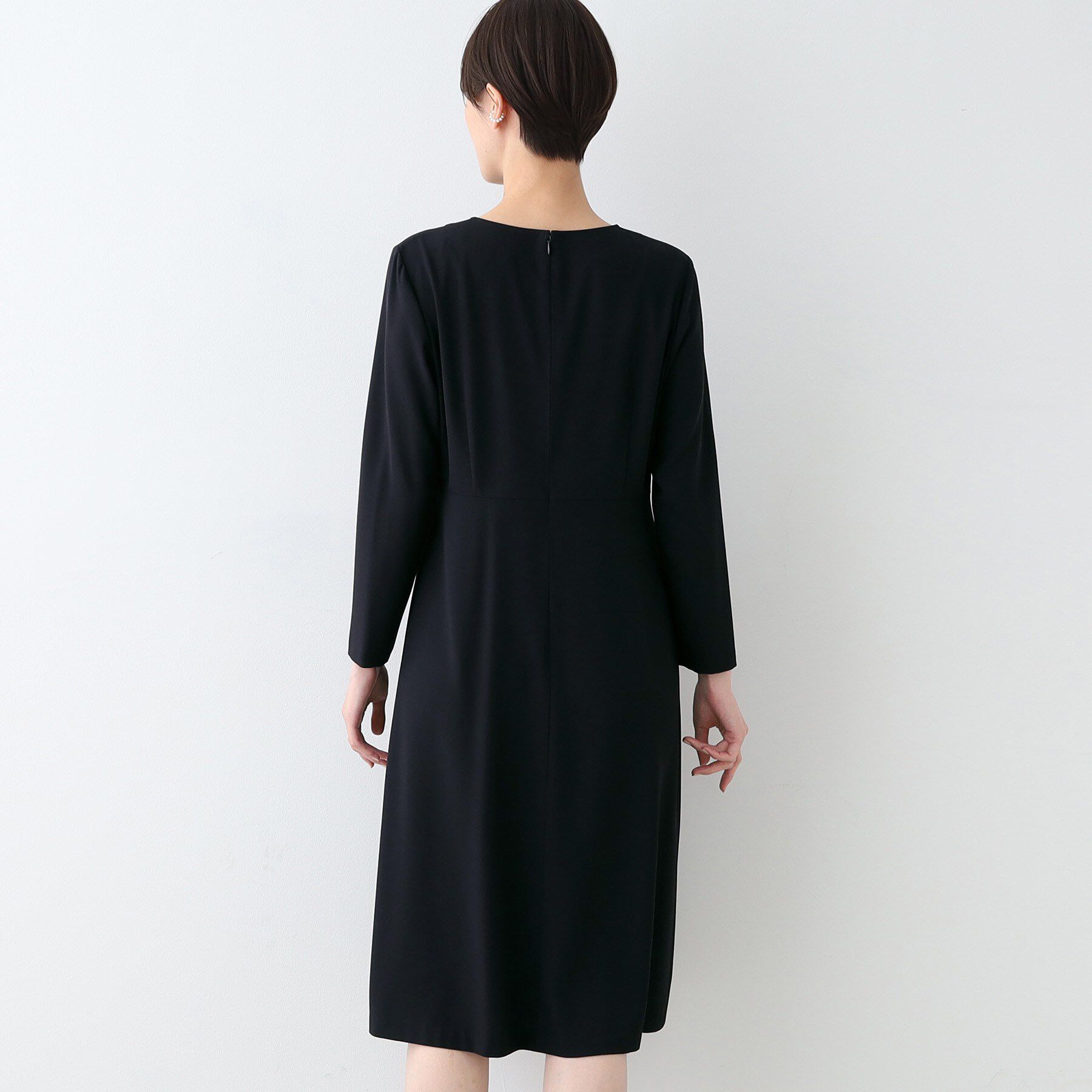 INDIVI「【セレモニーにおすすめ】スタイルアップウエスト切り替えワンピース」|ワンピース|