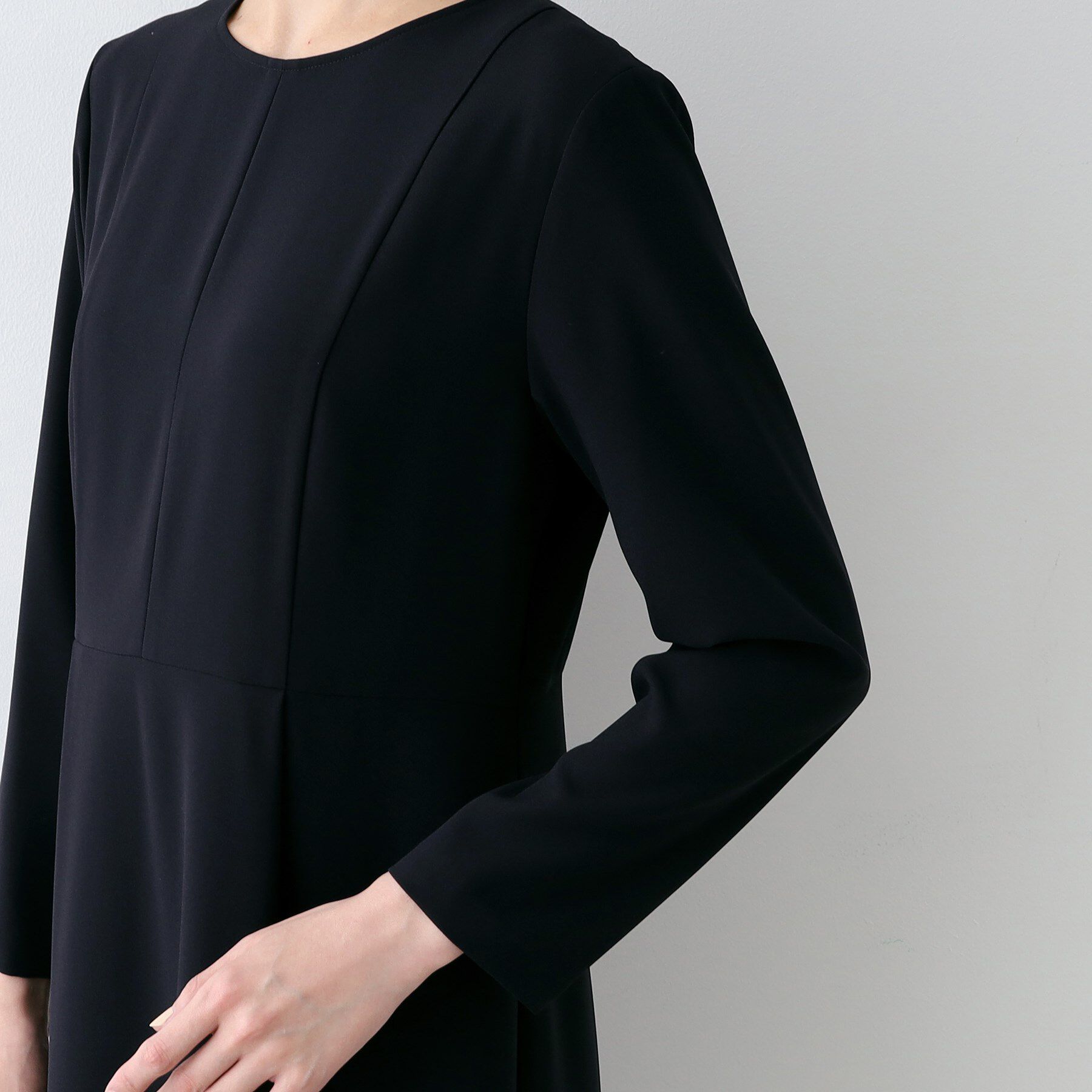 INDIVI「【セレモニーにおすすめ】スタイルアップウエスト切り替えワンピース」|ワンピース|