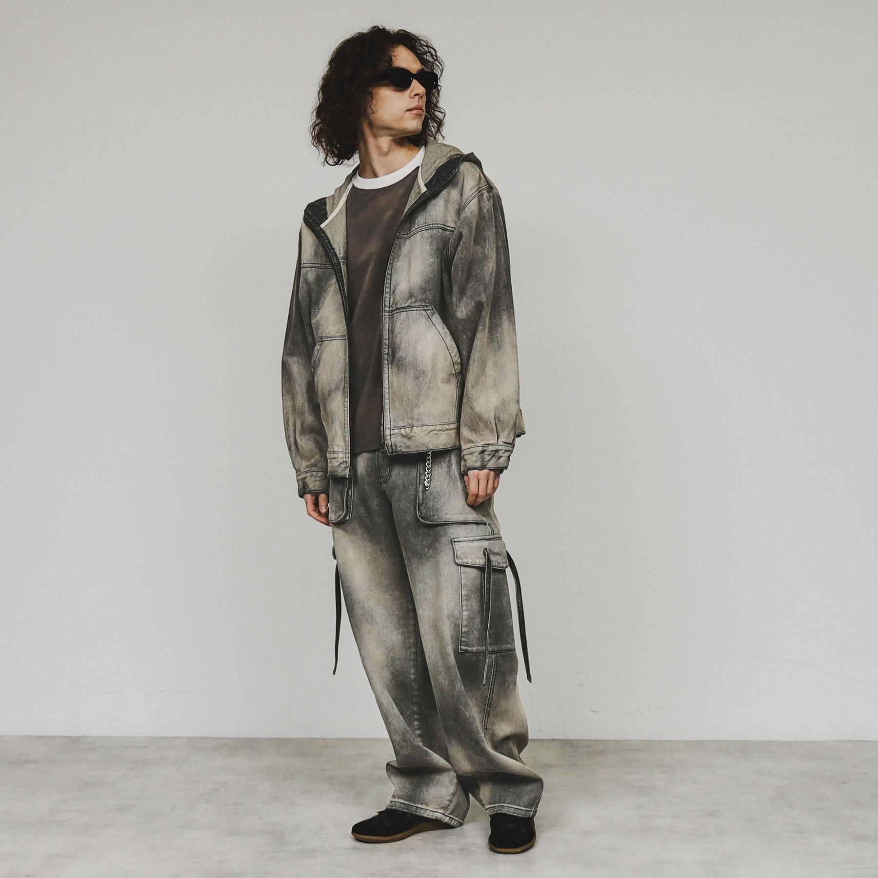 tk.TAKEO KIKUCHI「【セットアップ対応】フーデットデニムブルゾン」|ブルゾン・スタジャン|